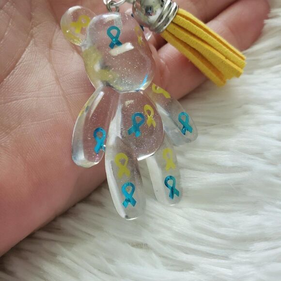 Down Syndrome Awareness Bear Keychain - Picture 2 of 11